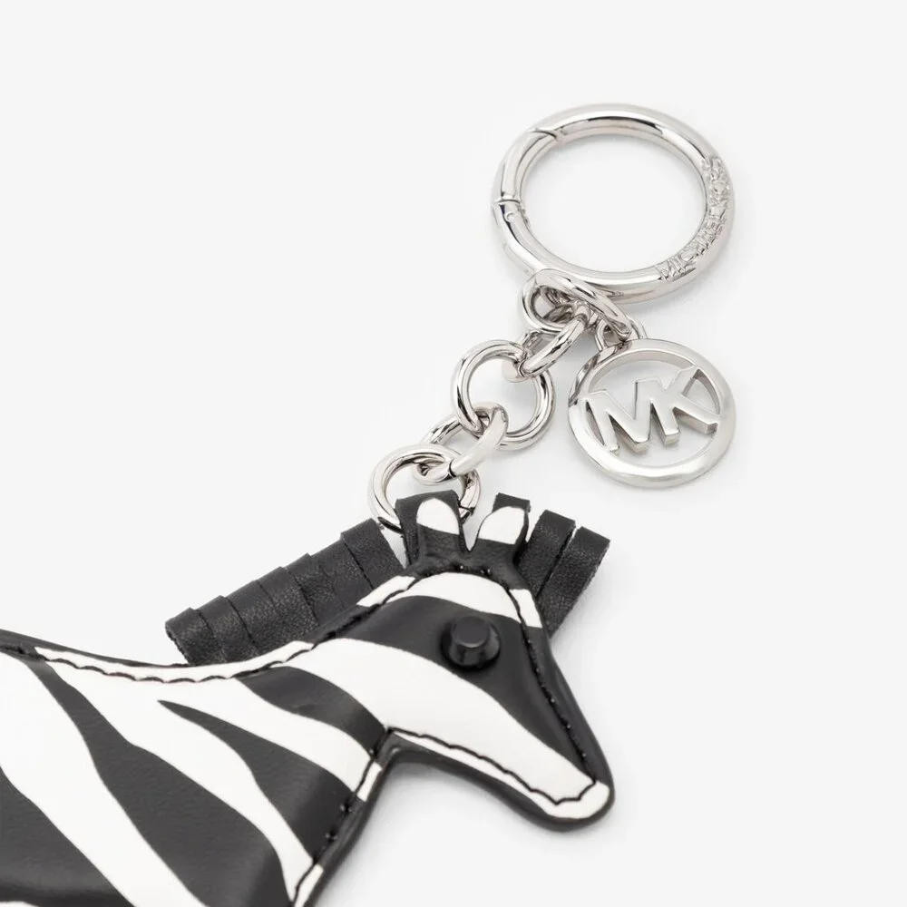 MICHAEL KORS Zebra Keychain Key Fob Bag Charm - Black - 35S5SGFK3Y - Picture 12 of 13